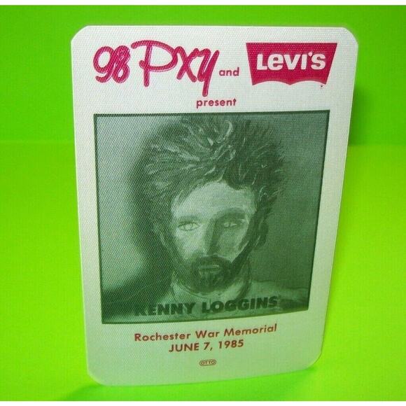 Kenny Loggins Vox Humana Backstage Pass Original 1985 Concert Tour Levi's Jeans - Picture 1 of 4